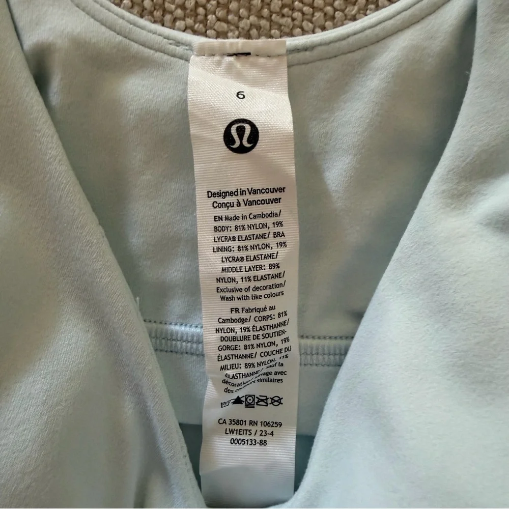 LIKE NEW Lululemon Align Tank Top - Blissful Blue - Picture 4 of 10